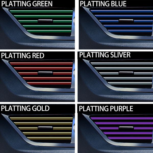 10 pcs car interior decoration strips moulding trim car air conditioner outlet vent grille chrome interior strip auto sticker
10 pcs car interior decoration strips moulding trim car air conditioner outlet vent grille chrome interior strip auto sticker