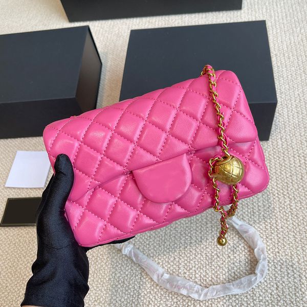 classic mini flap crush gold ball fuchsia bags rectangle lambskin real leather quilted matelasse chain crossbody shoudler handbags designer
classic mini flap crush gold ball fuchsia bags rectangle lambskin real leather quilted matelasse chain crossbody shoudler handbags designer