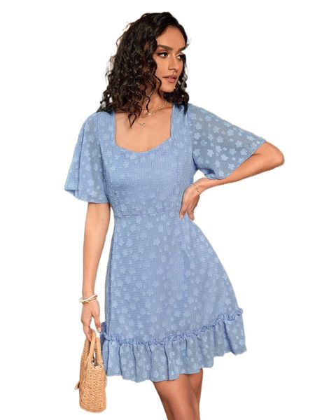 jacquard flutter s.leeve s.weetheart neck r.uffle h.em d.ress z7tm#, Black;gray
jacquard flutter s.leeve s.weetheart neck r.uffle h.em d.ress z7tm#, Black;gray