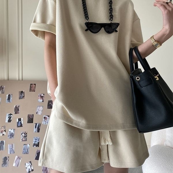 suit shorts with ladies tshirt and loose oversized cotton summer two piece ladies classic activewear casual 220627, Gray
suit shorts with ladies tshirt and loose oversized cotton summer two piece ladies classic activewear casual 220627, Gray