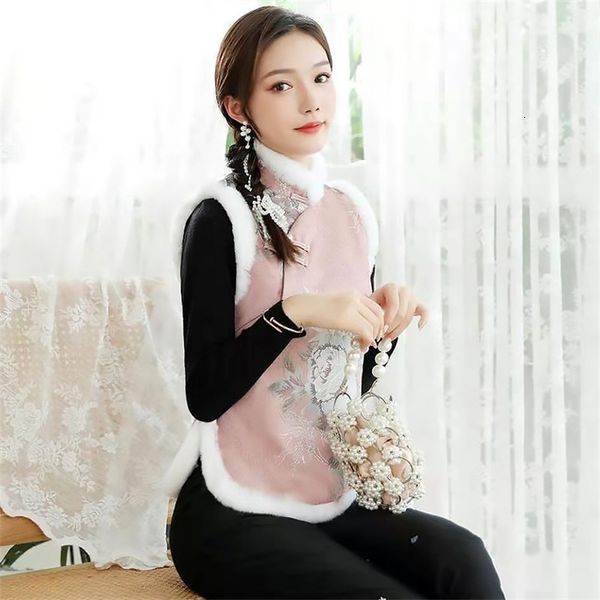 women's vests autumn and winter rabbit wool collar with cotton thickened tang vest exquisite jacquard short jacket 210108 b1xr, Black;white
women's vests autumn and winter rabbit wool collar with cotton thickened tang vest exquisite jacquard short jacket 210108 b1xr, Black;white