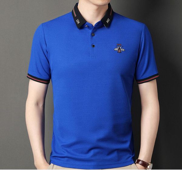 men's polo shirt men's short sleeve 2022 summer new embroidered little bee lapel waffle t-shirt men, White;black
men's polo shirt men's short sleeve 2022 summer new embroidered little bee lapel waffle t-shirt men, White;black