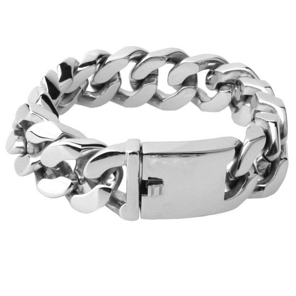 stainless steel bracelet 9inch 20mm heavy men's stainless steel curb cuban chain bracelet - 2293, Black
stainless steel bracelet 9inch 20mm heavy men's stainless steel curb cuban chain bracelet - 2293, Black