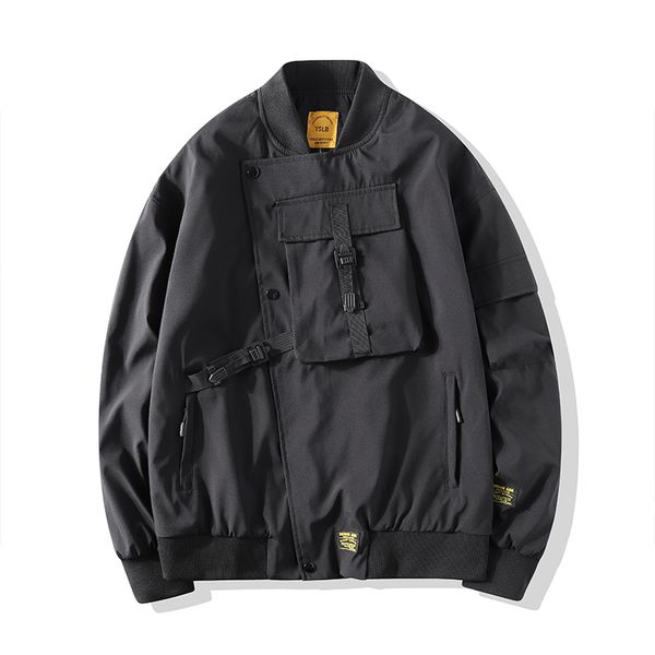 men bomber jacket mens mulit pocket cargo jackets steetwear hip hop windbreaker coats outwear 220727, Black;brown
men bomber jacket mens mulit pocket cargo jackets steetwear hip hop windbreaker coats outwear 220727, Black;brown