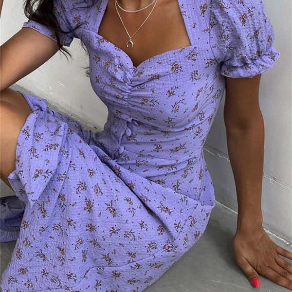 dresses floral print bubble short sleeve vintage print women's dress square neck a-line long summer dress boho festive dres 220516, Black;gray
dresses floral print bubble short sleeve vintage print women's dress square neck a-line long summer dress boho festive dres 220516, Black;gray