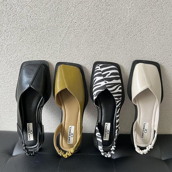 net red french minority baotou sandals women's shoes 2022 new spring and summer super flat sole square head single, Black
net red french minority baotou sandals women's shoes 2022 new spring and summer super flat sole square head single, Black