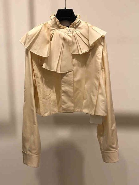 women's polos round neck irregular ruffle shirt french minority autumn and winter short long sleeve women's fashion, White
women's polos round neck irregular ruffle shirt french minority autumn and winter short long sleeve women's fashion, White