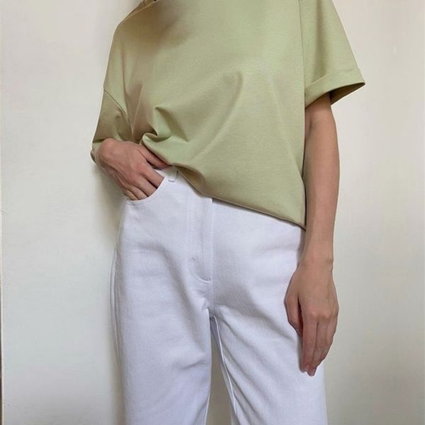 yiyiyouni summer basic cotton loose t shirts women solid harajuku o neck short sleeve tees shirt female casual soft khaki 220321, White
yiyiyouni summer basic cotton loose t shirts women solid harajuku o neck short sleeve tees shirt female casual soft khaki 220321, White
