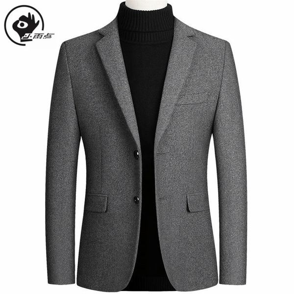 xiaoyudian solid blazer british stylish male blazer suit jacket business casual for men regular woolen coat brand 201104, White;black
xiaoyudian solid blazer british stylish male blazer suit jacket business casual for men regular woolen coat brand 201104, White;black