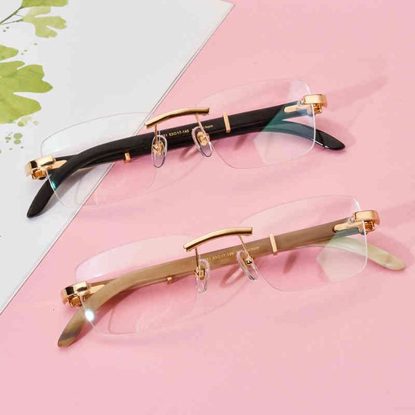 sunglasses white ox horn natural black optical spectacle frame less flat lens can be equipped with myopia anti blu ray, White;black
sunglasses white ox horn natural black optical spectacle frame less flat lens can be equipped with myopia anti blu ray, White;black