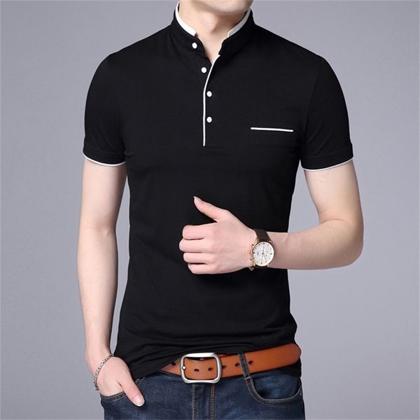 fashions brand designer polo shirt mens solid color mandarin collar slim fit short sleeve boy polos casual men clothing 220421, White;black
fashions brand designer polo shirt mens solid color mandarin collar slim fit short sleeve boy polos casual men clothing 220421, White;black