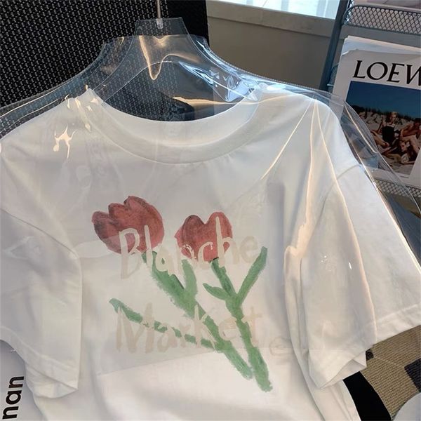other home textile party favor 2022 new summer dress cotton white short-sleeved featured flower print loose round neck cotton t-shirt women& 
other home textile party favor 2022 new summer dress cotton white short-sleeved featured flower print loose round neck cotton t-shirt women&