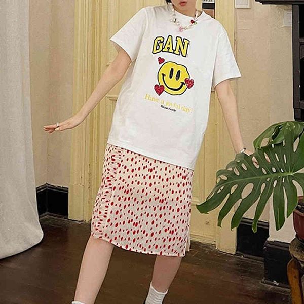 women's t-shirt gann xiaozhongchao brand net red printing t-shirt star same korean ins short sleeve women's, White
women's t-shirt gann xiaozhongchao brand net red printing t-shirt star same korean ins short sleeve women's, White