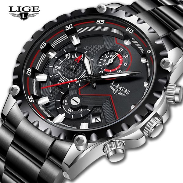 lige brand luxury mens fashion watch men sport waterproof quartz watches men all steel army military watch relogio masculino 220524, Slivery;brown
lige brand luxury mens fashion watch men sport waterproof quartz watches men all steel army military watch relogio masculino 220524, Slivery;brown
