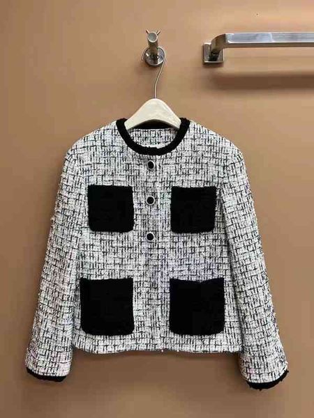 women's knits & tees 2022 spring contrast tweed small coat suit pocket round neck long sleeve men and women of the same style dkxv, White
women's knits & tees 2022 spring contrast tweed small coat suit pocket round neck long sleeve men and women of the same style dkxv, White