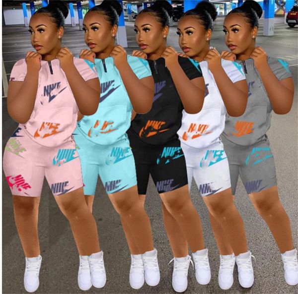 2022 designer short sleeve tracksuits women sweatsuits summer two 2 piece shorts sets fashion letter gym sportswear casual workout outfits t, Gray
2022 designer short sleeve tracksuits women sweatsuits summer two 2 piece shorts sets fashion letter gym sportswear casual workout outfits t, Gray