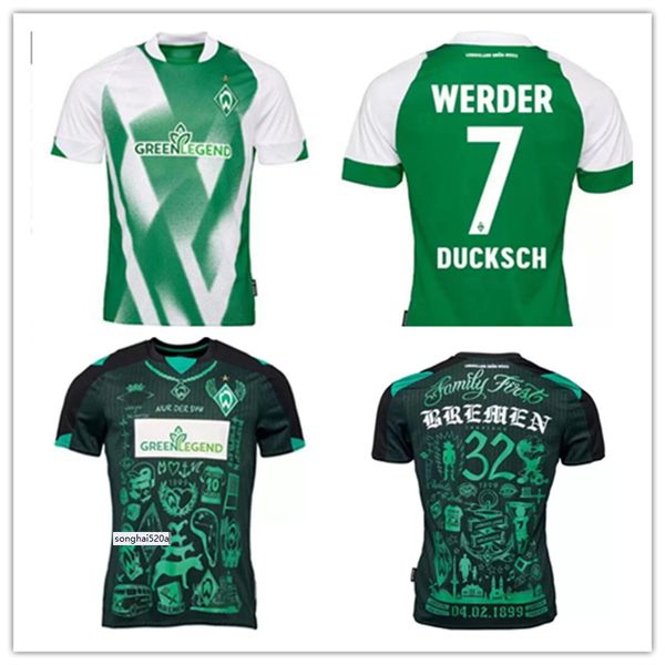 new werder bremen special soccer jersey home 2022 2023 marvin ducksch leonardo bittencourt black schmid friedl how deep is your love, Black;yellow
new werder bremen special soccer jersey home 2022 2023 marvin ducksch leonardo bittencourt black schmid friedl how deep is your love, Black;yellow