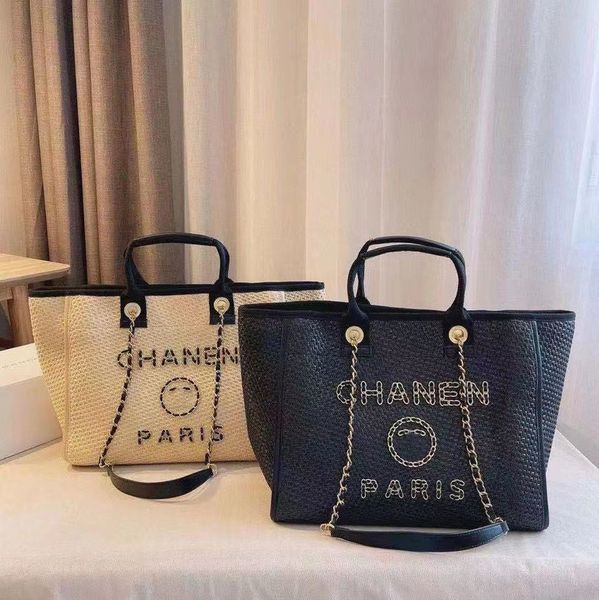 fashion luxury designer beach bags large ch linen woven women evening handbag straw knitting shoulder portable brand classic female big capa
fashion luxury designer beach bags large ch linen woven women evening handbag straw knitting shoulder portable brand classic female big capa