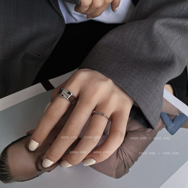 korean dongdaemun simple personality trendy three-piece set open ring opening adjustable online influencer refined bracelet for women, Silver
korean dongdaemun simple personality trendy three-piece set open ring opening adjustable online influencer refined bracelet for women, Silver