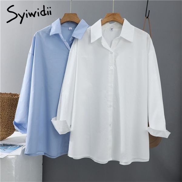 syiwidii women blouses office lady cotton oversize plus size pink white blue long sleeve spring korean fashion shirts 220407
syiwidii women blouses office lady cotton oversize plus size pink white blue long sleeve spring korean fashion shirts 220407