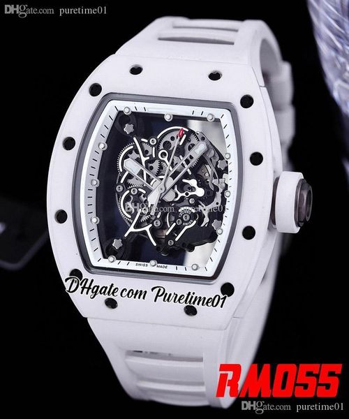 2022 bubba watson miyota automatic mens watch ceramic case skeleton dial white rubber strap 6 styles super edition puretime01 055e5, Slivery;brown
2022 bubba watson miyota automatic mens watch ceramic case skeleton dial white rubber strap 6 styles super edition puretime01 055e5, Slivery;brown