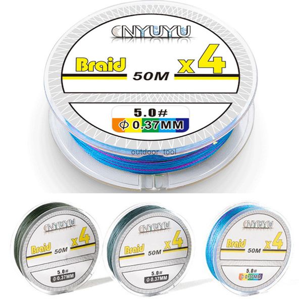 strong braided silk fishing line 50m 4 strands multifilament wire carp 12.4-18lb accessories
strong braided silk fishing line 50m 4 strands multifilament wire carp 12.4-18lb accessories