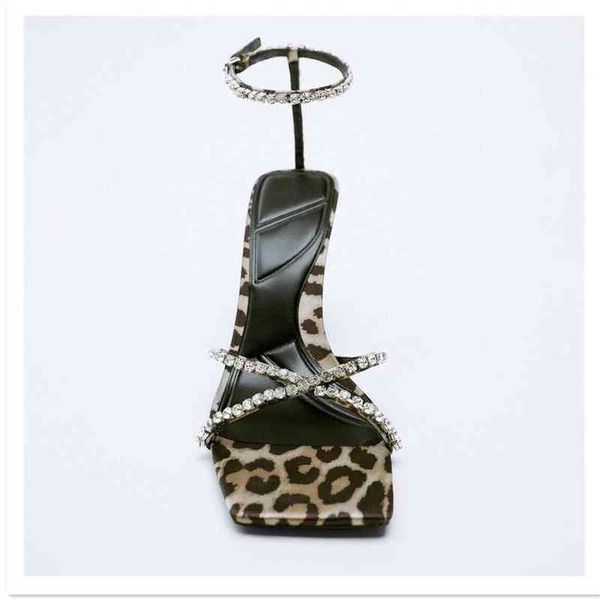 summer new brand women sandals shoes fashion crystal thin high heel leopard square toe ladies dress party 220520, Black
summer new brand women sandals shoes fashion crystal thin high heel leopard square toe ladies dress party 220520, Black