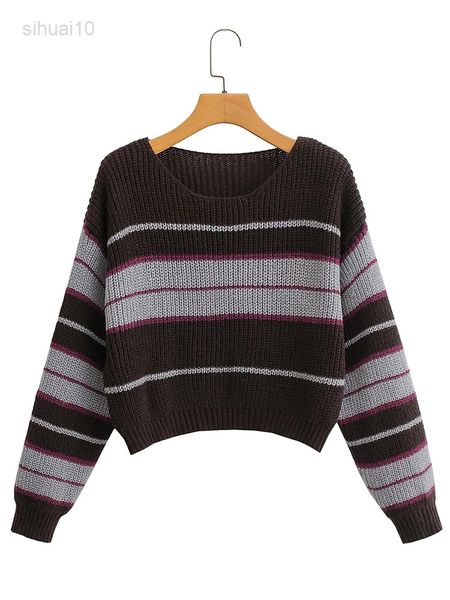 2022 women autumn winter sweater striped sweaters fashion long sleeves vintage knitted sweater female comfortable sweater l220725, White
2022 women autumn winter sweater striped sweaters fashion long sleeves vintage knitted sweater female comfortable sweater l220725, White