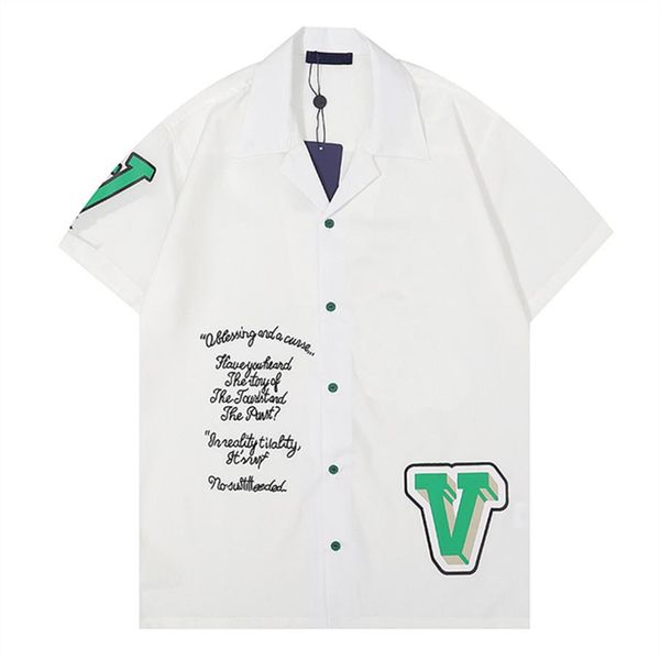 season men women casual shirts summer hawaii style button lapel cardigan short sleeve oversized shirt blouses brand designer 288l, White;black
season men women casual shirts summer hawaii style button lapel cardigan short sleeve oversized shirt blouses brand designer 288l, White;black