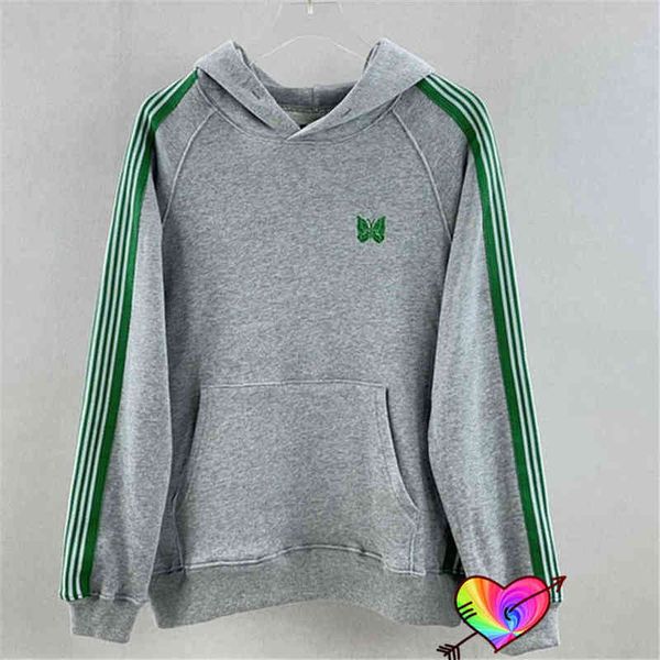 green stripe needles hoodie men women needles awge hoodie 2022 embroidery butterfly hooded sweatshirts t220802, Black
green stripe needles hoodie men women needles awge hoodie 2022 embroidery butterfly hooded sweatshirts t220802, Black