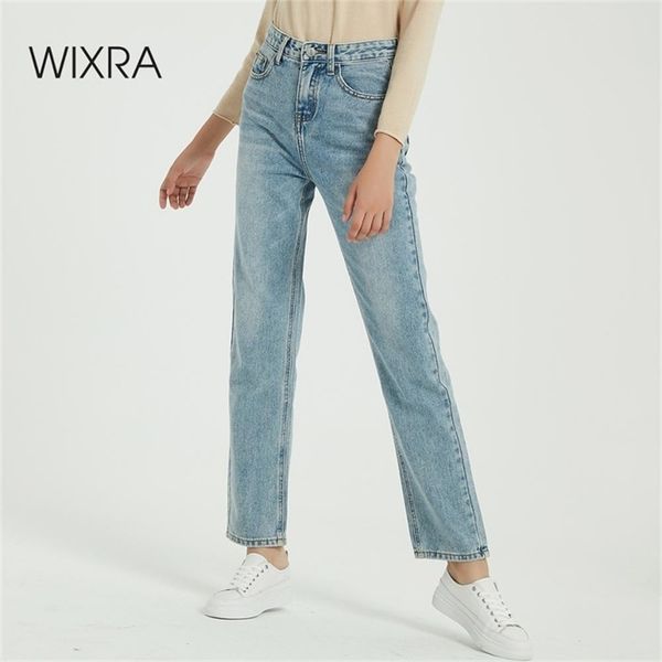 wixra boyfriend jeans mom pants high waist pockets straight classic denim trousers spring autumn women s clothing lj200819, Black;white
wixra boyfriend jeans mom pants high waist pockets straight classic denim trousers spring autumn women s clothing lj200819, Black;white