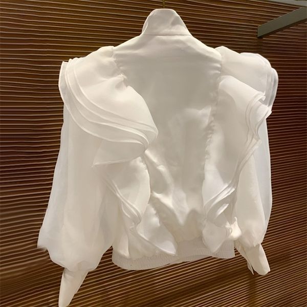 twotwinstyle casual patchwork ruffle shirt female turtleneck lantern long sleeve loose blouse for women fashion clothes new 201201, White
twotwinstyle casual patchwork ruffle shirt female turtleneck lantern long sleeve loose blouse for women fashion clothes new 201201, White