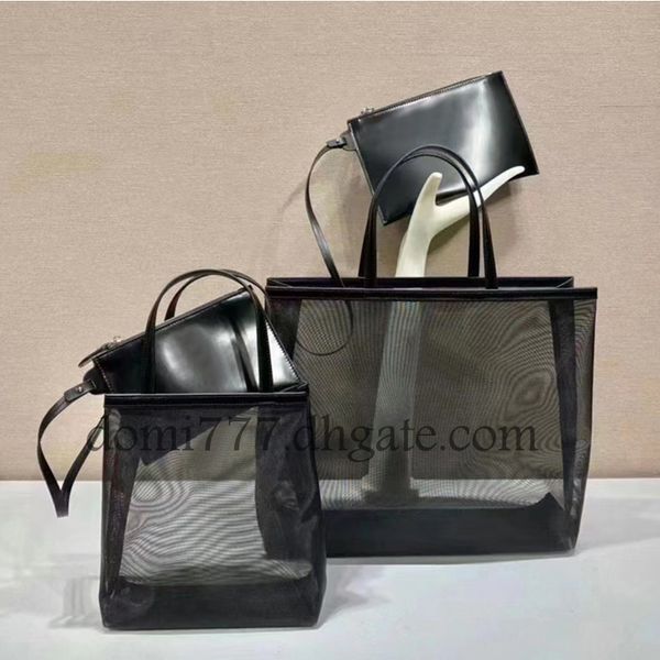 fashion brand mesh shopping bag women's tote beach bag with small pouch for summer 2sizes
fashion brand mesh shopping bag women's tote beach bag with small pouch for summer 2sizes