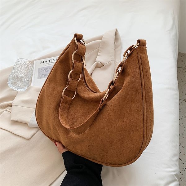 highquality women's autumn and winter retro largecapacity female large suede shoulder casual bucket bag 220602
highquality women's autumn and winter retro largecapacity female large suede shoulder casual bucket bag 220602