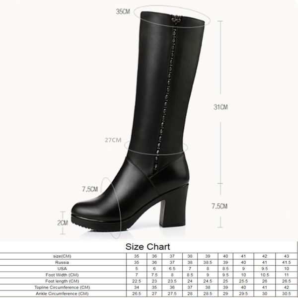women winter boots 2022 genuine leather boots high-heeled women long boots wool lined warm snow lady fashion shoes, Black
women winter boots 2022 genuine leather boots high-heeled women long boots wool lined warm snow lady fashion shoes, Black