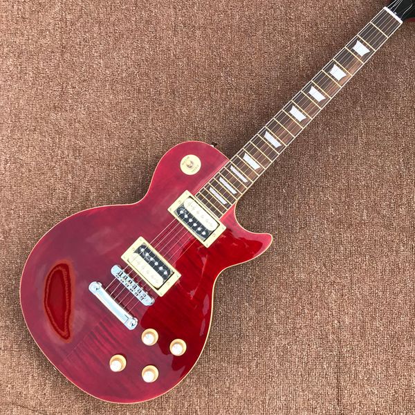 rosewood fingerboard electric guitar, red flame maple zebra pickups,solid mahogany body as same of the pictures
rosewood fingerboard electric guitar, red flame maple zebra pickups,solid mahogany body as same of the pictures