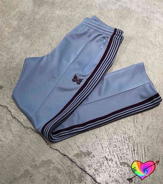 2022 blue needles pants men women brown webbing stripe embroidery butterfly needles track pants awge trousers t220803, Black
2022 blue needles pants men women brown webbing stripe embroidery butterfly needles track pants awge trousers t220803, Black