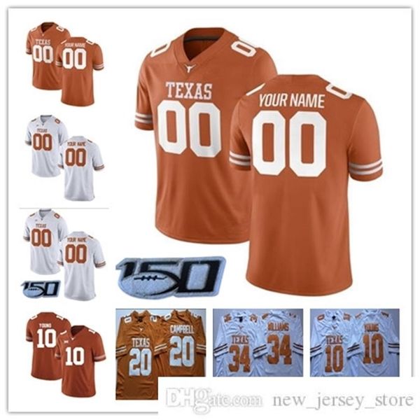custom texas longhorns 2019th college football wear any name number 11 ehlinger 7 sterns 10 young 9 collin johnson ncaa 150th jers280o, Black
custom texas longhorns 2019th college football wear any name number 11 ehlinger 7 sterns 10 young 9 collin johnson ncaa 150th jers280o, Black