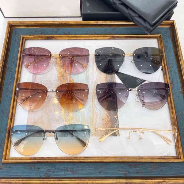 sunglasses xiaoxiangjia's same gradient women's frameless cat's eye ultra light sunglasses ch4273 g5jj, White;black
sunglasses xiaoxiangjia's same gradient women's frameless cat's eye ultra light sunglasses ch4273 g5jj, White;black