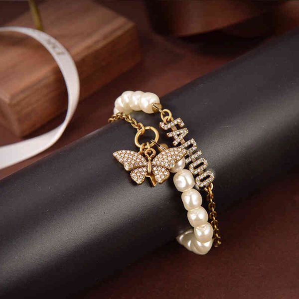 2022 factory wholesale new butterfly pearl female new dijia layer tassel bracelet, Black
2022 factory wholesale new butterfly pearl female new dijia layer tassel bracelet, Black