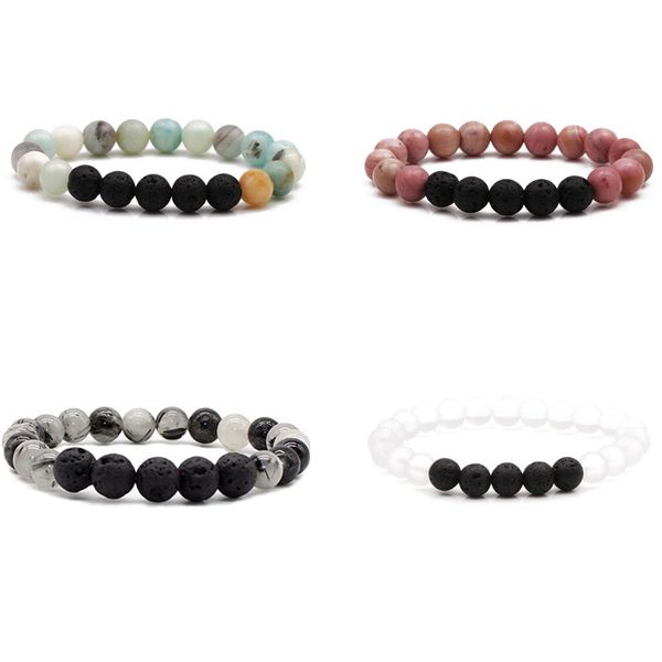 8mm natural lava stone handmade strands beaded bracelets for men energy charm yoga party club jewelry, Black
8mm natural lava stone handmade strands beaded bracelets for men energy charm yoga party club jewelry, Black