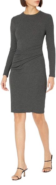ritual women's rayon-spandex fine rib standard-fit long-sleeve crewneck draped dress v3s8#, Black;gray
ritual women's rayon-spandex fine rib standard-fit long-sleeve crewneck draped dress v3s8#, Black;gray