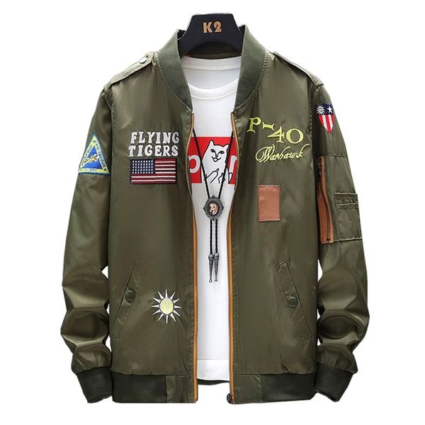 ma-1military biker bomber jacket men autumn fashion slim fit pilot padded outerwear embroidery thicken baseball coat male female 201127, Black;brown
ma-1military biker bomber jacket men autumn fashion slim fit pilot padded outerwear embroidery thicken baseball coat male female 201127, Black;brown