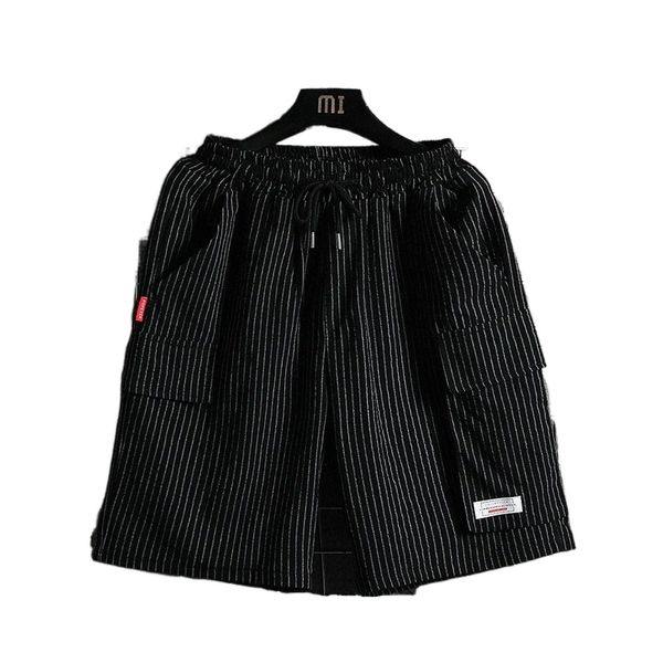 kz660 2021 summer new hong kong wind striped overalls shorts men's large size casual pocket pants 8xl ~ m x79m#, White;black
kz660 2021 summer new hong kong wind striped overalls shorts men's large size casual pocket pants 8xl ~ m x79m#, White;black