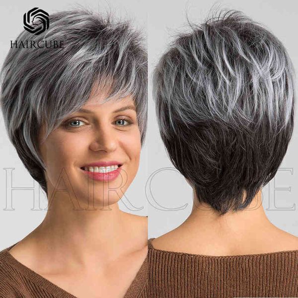 style women's inverted hair style qi bangs grey white short curly wig high temperature silk chemical fiber material daily application 2, Black
style women's inverted hair style qi bangs grey white short curly wig high temperature silk chemical fiber material daily application 2, Black