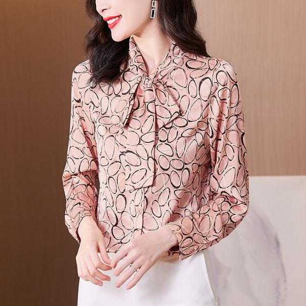 vintage fashion bow silk print blouses long sleeve slim button up shirt office ladies korean cute shirts 2022 spring autumn fine elegant des, White
vintage fashion bow silk print blouses long sleeve slim button up shirt office ladies korean cute shirts 2022 spring autumn fine elegant des, White