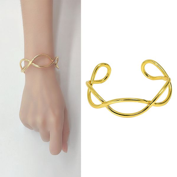 2022 new design cuff fashion bracelets & bangles for women adjustable open luxury chain hollow crossbangle brand jewelry stainless steel pul, Black
2022 new design cuff fashion bracelets & bangles for women adjustable open luxury chain hollow crossbangle brand jewelry stainless steel pul, Black