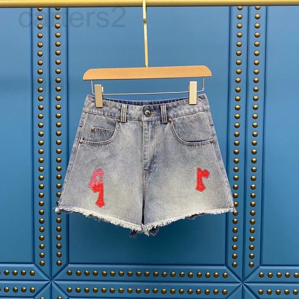 women's jeans designer 22 summer new ch pink patchwork cross embroidered denim shorts washed and made old rough edges simple women xyhm, Blue
women's jeans designer 22 summer new ch pink patchwork cross embroidered denim shorts washed and made old rough edges simple women xyhm, Blue