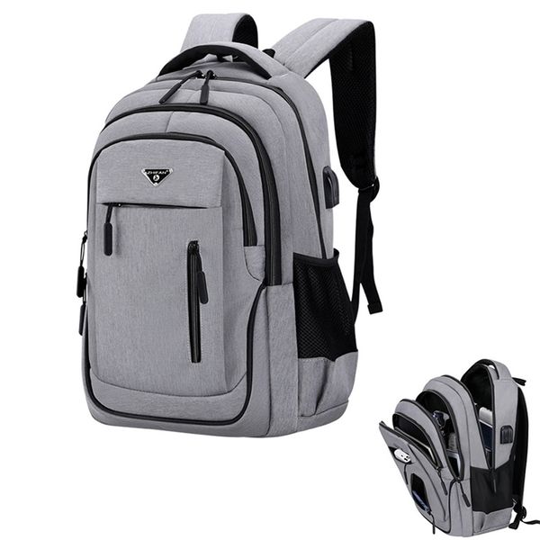 big capacity men backpack lap15.6 ox gray solid high school bags teen college student back pack multifunctional bagpack 220707
big capacity men backpack lap15.6 ox gray solid high school bags teen college student back pack multifunctional bagpack 220707