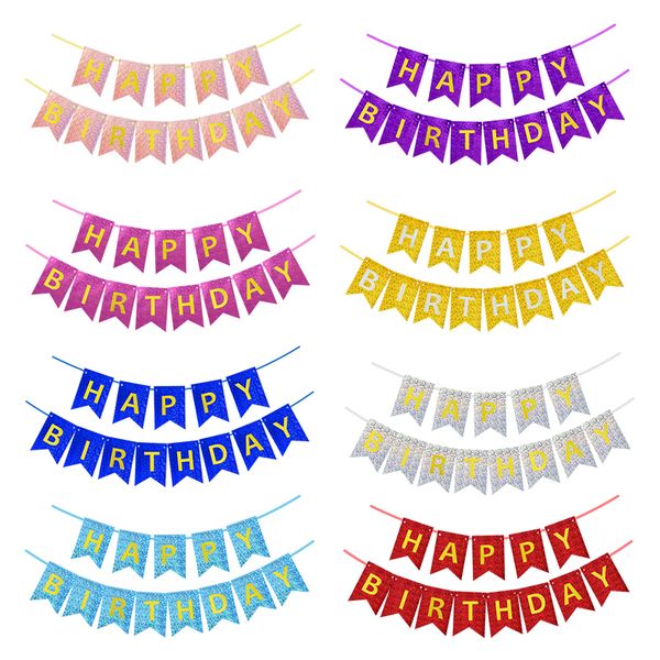 13 flags happy birthday banner letter print shining paper bunting garland for kids adults birthday party decorations supplies
13 flags happy birthday banner letter print shining paper bunting garland for kids adults birthday party decorations supplies